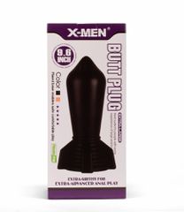 X-MEN 9.6" Huge Butt Plug Black 2-thumb-1