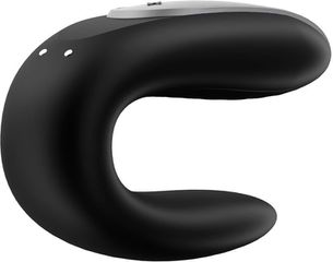 Satisfyer Double Fun Black App Controlled Vibrator-thumb-2