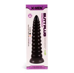 X-MEN 11.6 inch Butt Plug Black-thumb-1