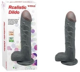 Charmly Realistic Dildo Black-thumb-1