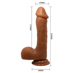 Beautiful Johnson 9,2 " Dildo Brown-thumb-2