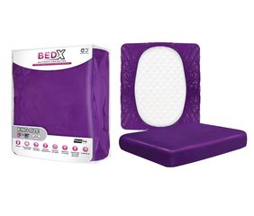 BED X, king size Προστατευτικό Στρώματος Μωβ