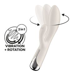 Satisfyer Spinning Rabbit Vibrator 1 White-thumb-3