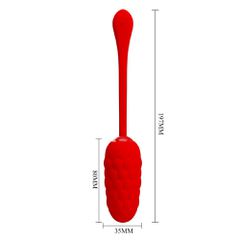Pretty Love Vibrating Egg Red Rechargeable Marine-thumb-2