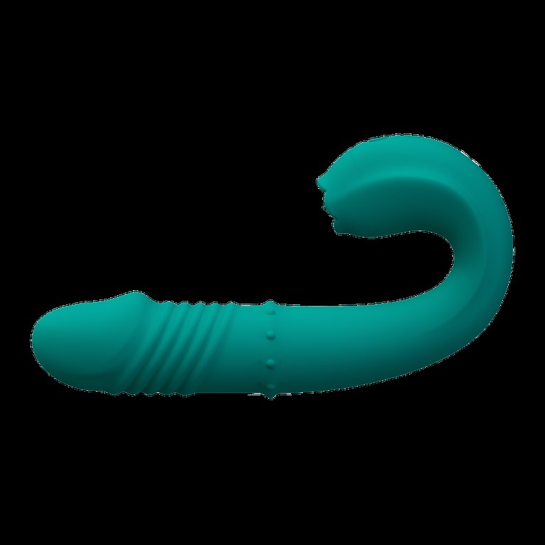Thrusting Rabbit Vibrator Green
