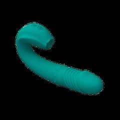 Thrusting Rabbit Vibrator Green-thumb-1
