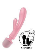 Satisfyer Triple Lover Rabbit And Wand Vibrator