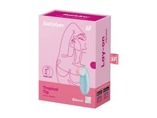 Satisfyer Tropical Tip Lay-on Vibrator Light Blue-thumb-1