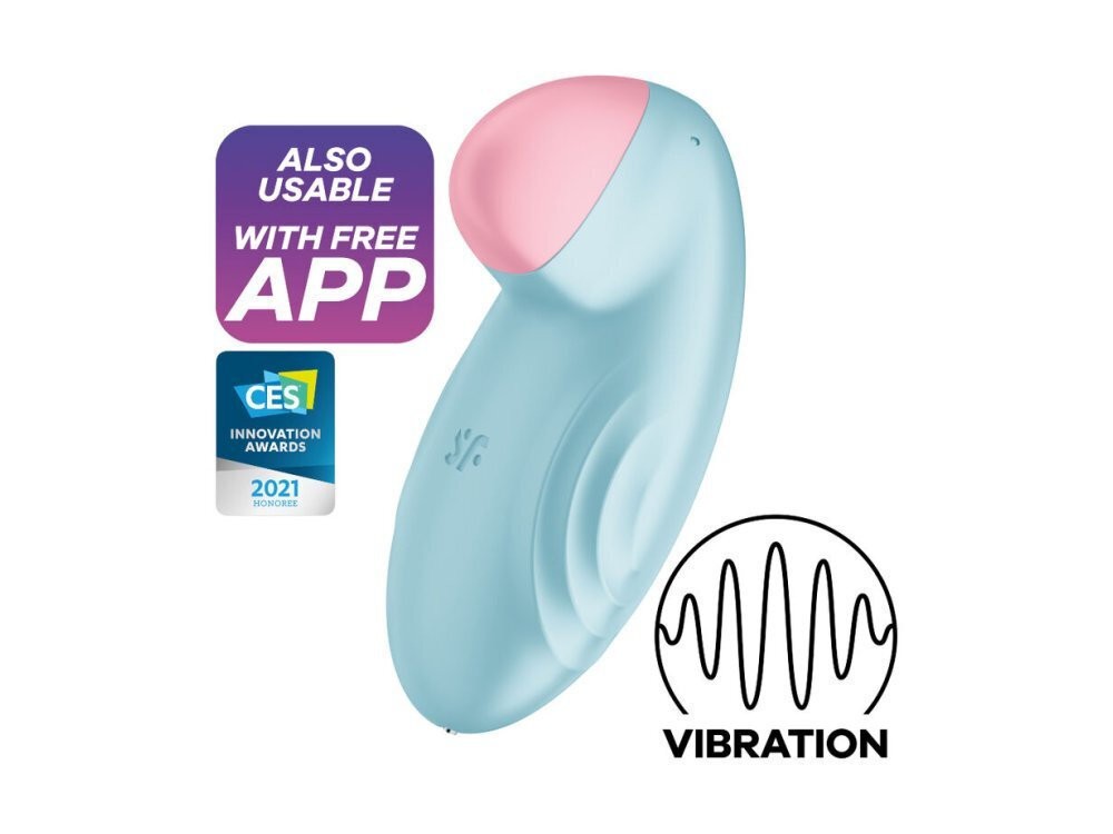 Satisfyer Tropical Tip Lay-on Vibrator Light Blue