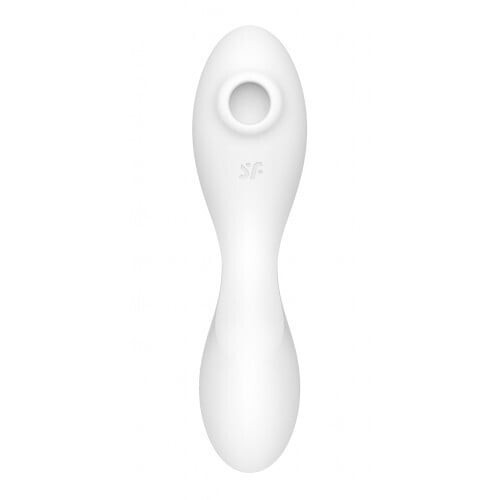 Satisfyer Curvy Trinity 5 Air Pulse Vibrator White App Controlled