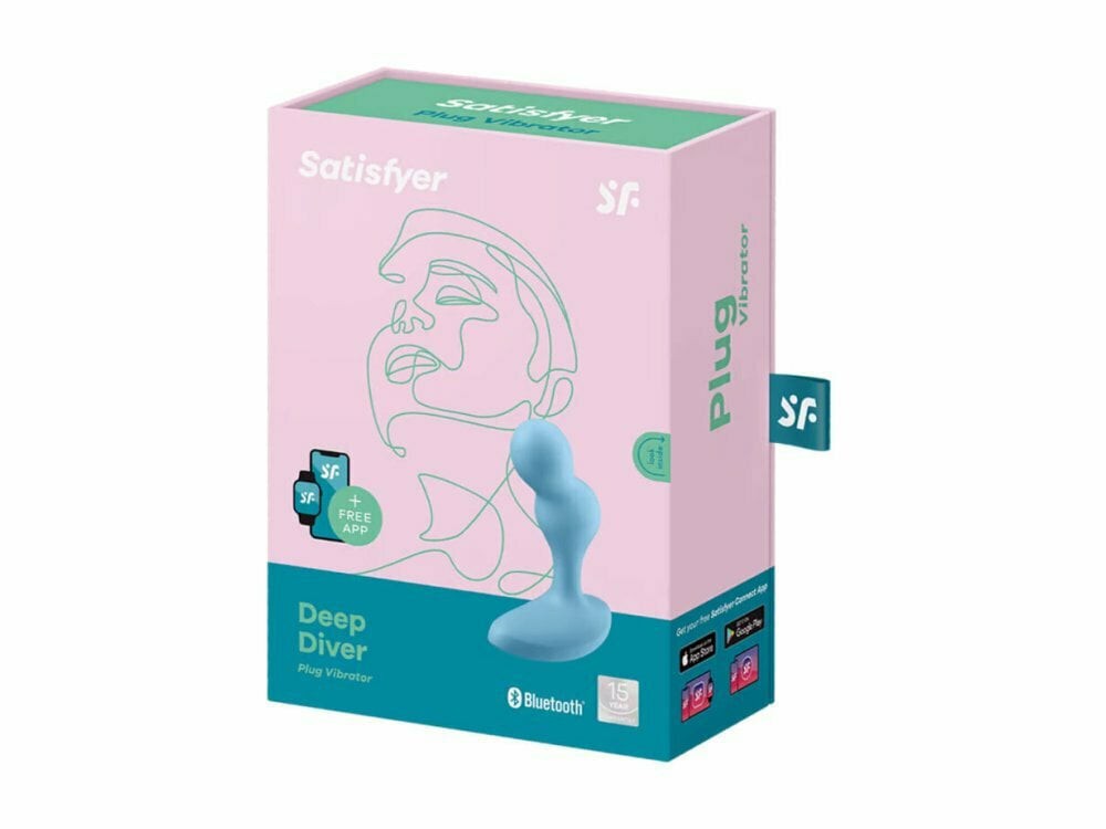 Satisfyer Deep Diver Anal vibrator App Controlled Blue