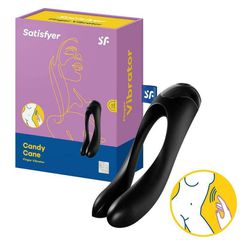 Satisfyer Candy Cane Vibrator Black-thumb-2