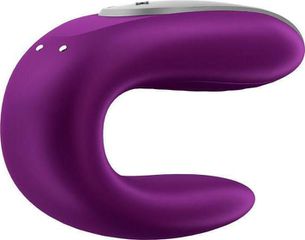 Satisfyer Double Fun Purple App Controlled Vibrator-thumb-3