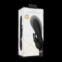 Taka - Inflatable and Vibrating Rabbit Vibrator - Black-thumb-6