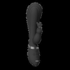 Taka - Inflatable and Vibrating Rabbit Vibrator - Black-thumb-1