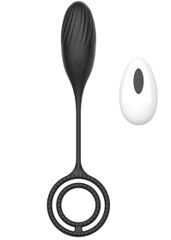 Vibrating Egg Elia Love 10 Vibration Modes Remote Control Silicone USB Black Mokko Toys