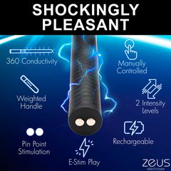 XR Brands Zeus E-Stim Baton - Black-thumb-6