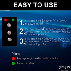 XR Brands Zeus E-Stim Baton - Black