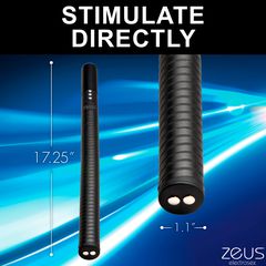 XR Brands Zeus E-Stim Baton - Black-thumb-1