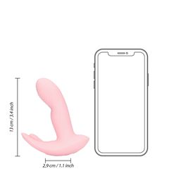 Wearable Fingering Motion Vibrator with Remote Control - Cherry Chiffon-thumb-10