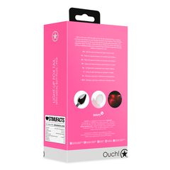 Light-up Fox Tail with Metal Butt Plug - Pink-thumb-2