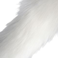 Light-up Fox Tail with Metal Butt Plug - White-thumb-8
