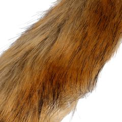 Fox Tail with Metal Butt Plug - Brown-thumb-6