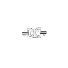 Ouch Spreader Bar with Hand or Ankle Cuffs - Silver