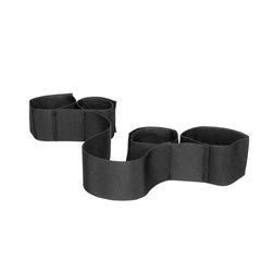 Adjustable Hand and Ankle Restraints Set - Black-thumb-4