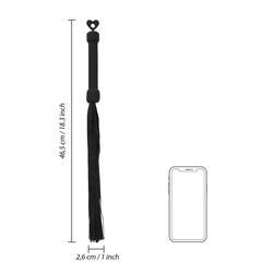 Ouch Beginners Silicone Whip - Black-thumb-1