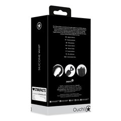 Ouch Beginners Silicone Whip - Black-thumb-3