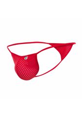 MOB Eroticwear Microfiber V-String - Red-thumb-3