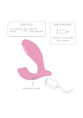 ToyJoy Urban FLAMENGO - Pulsating G-spot Vibrator - Pink
