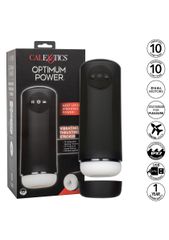 CalExotics Optimum Power Vibrating and Thrusting Stroker - Black-thumb-4