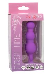 CalExotics First Time Triple Beaded Probe - Purple-thumb-8