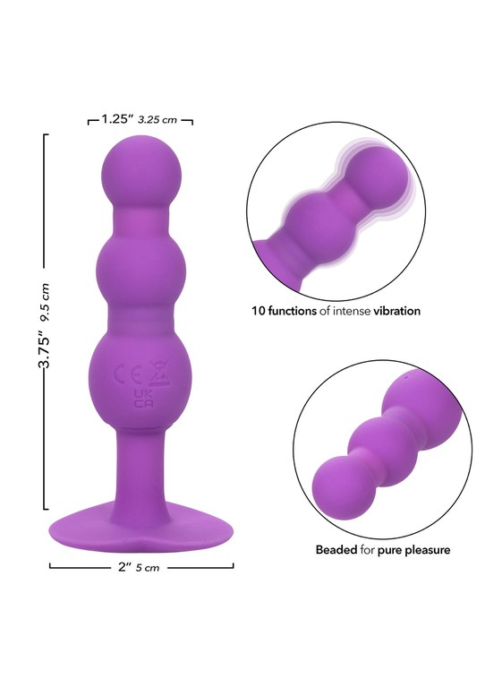 CalExotics First Time Triple Beaded Probe - Purple
