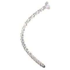 Dildo Anal cu Ventuza Spirala Transparent 47 cm