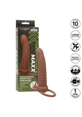 CalExotics Performance Maxx Rechargeable Ribbed Dual Penetrator Brown-thumb-3
