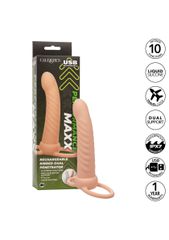 CalExotics Performance Maxx Rechargeable Ribbed Dual Penetrator Skin-thumb-3