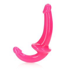 Strapless Strap-On - Glow in the Dark Pink -13,5 cm