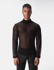 Barcode Berlin Mesh Turtle Neck Rafi-thumb-3