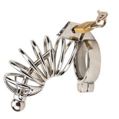 Impound Corkscrew Male Chastity Device with Penis Plug-thumb-4