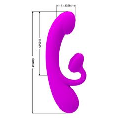 Pretty Love Sincere Rabbit Vibrator Purple-thumb-5