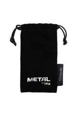 Metal by TOYFA Anal plug metal silver with diamond Black