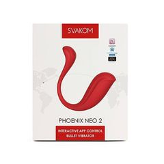 Διαδραστικός Δονητής Bullet- Svakom Phoenix Neo, κόκκινο