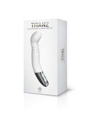 TITANZ 8 SILICONE RECHARGEABLE VIBRATOR WHITE-thumb-2