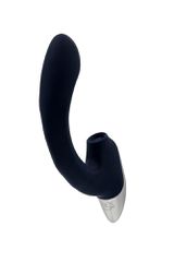 TITANZ 8" SILICONE RECHARGEABLE VIBRATOR IN IVORY BLUE