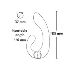 SHUNGA VIBRATING MASSAGER MIYO USB BLACK-thumb-2