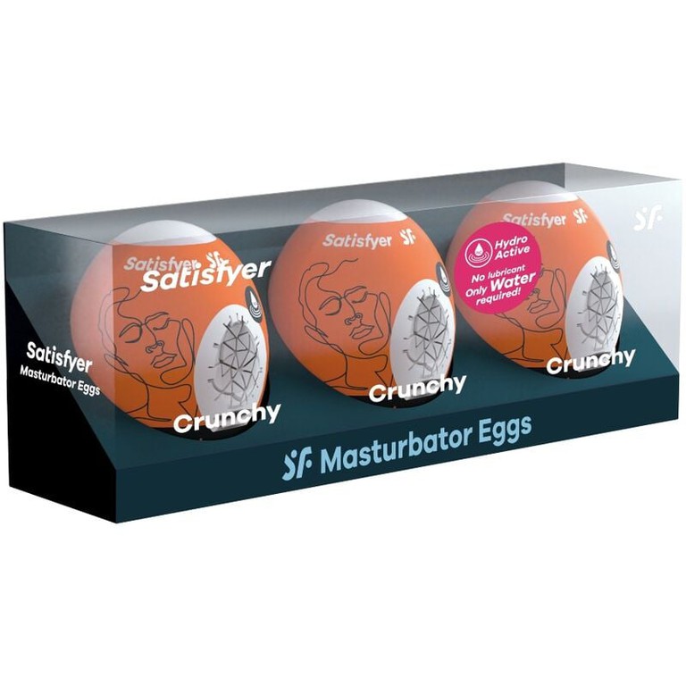 Satisfyer Crunchy Masturbator Egg 3er Set