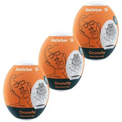 Satisfyer Crunchy Masturbator Egg 3er Set-thumb-1